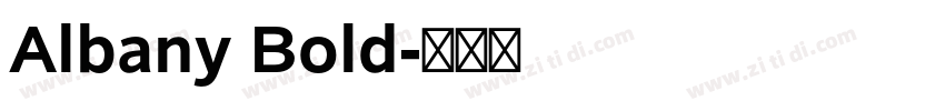 Albany Bold字体转换